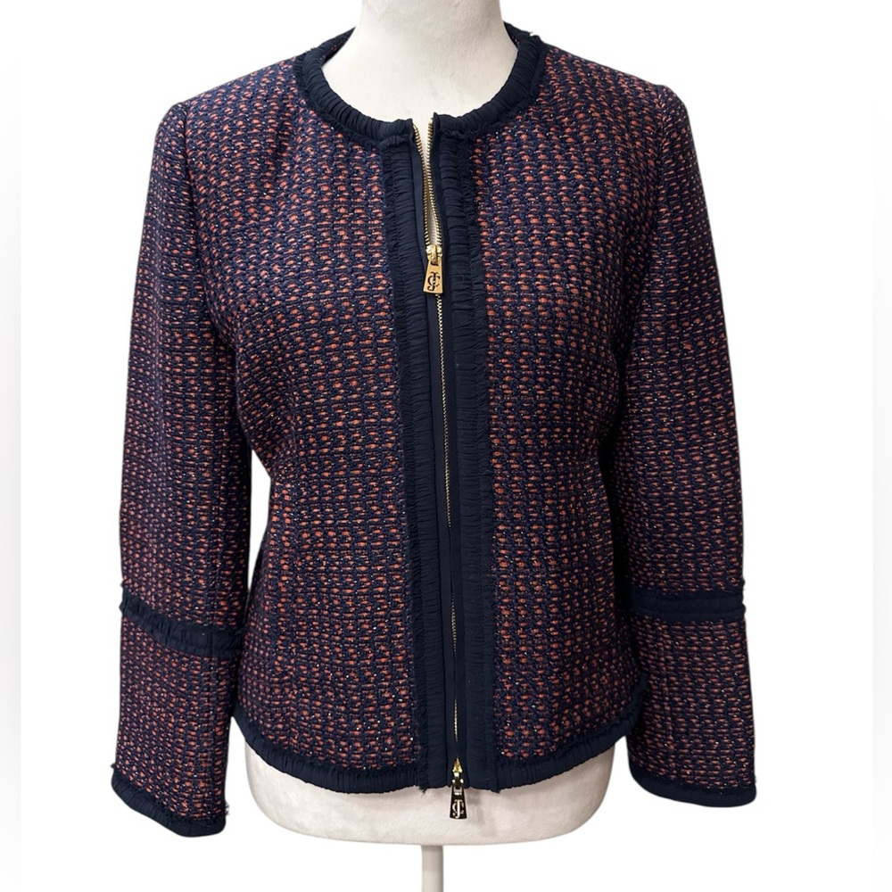 Juicy Couture Black Label Tweed Zip Jacket, NWOT
